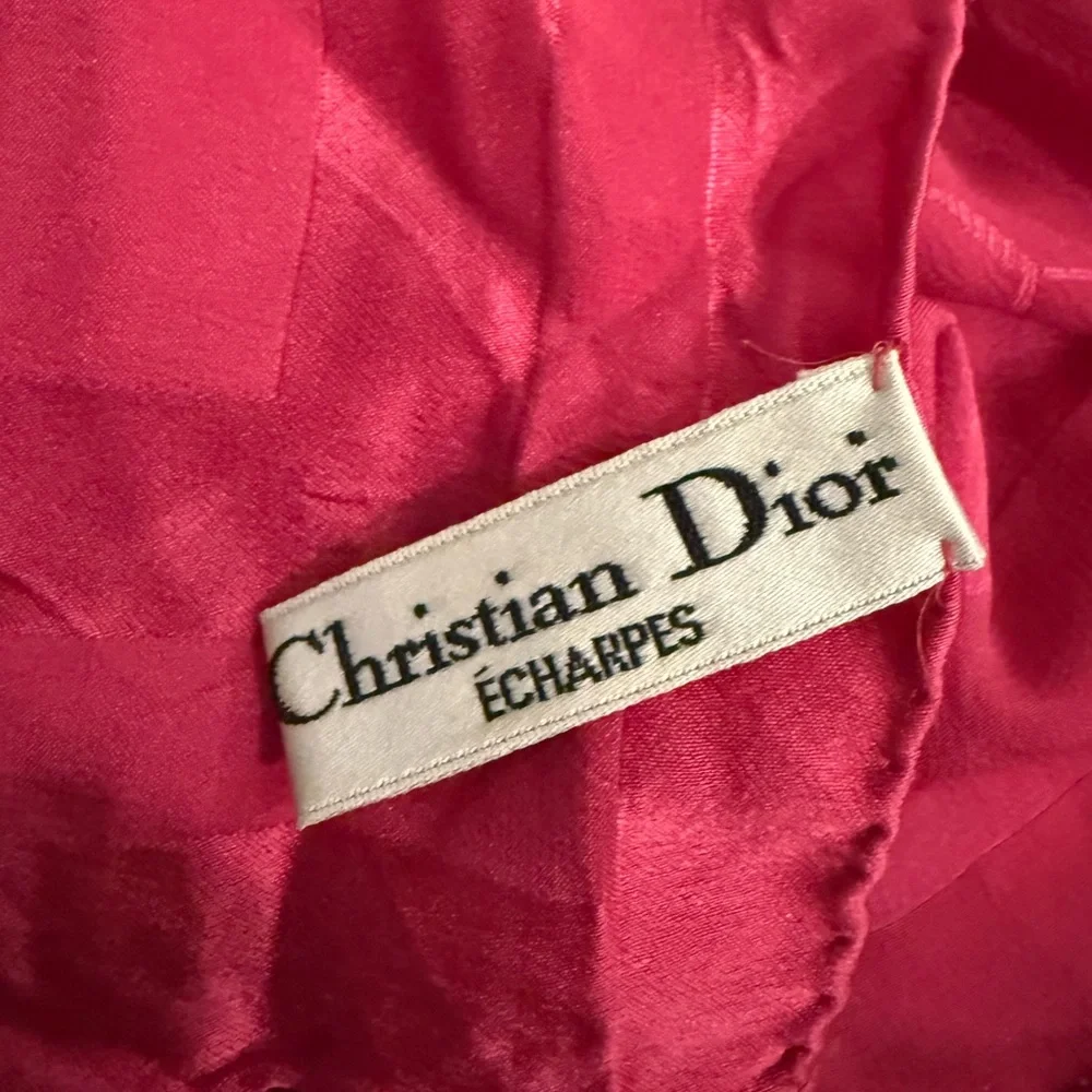 Christian Dior Pink Trotter Scarf Authentic